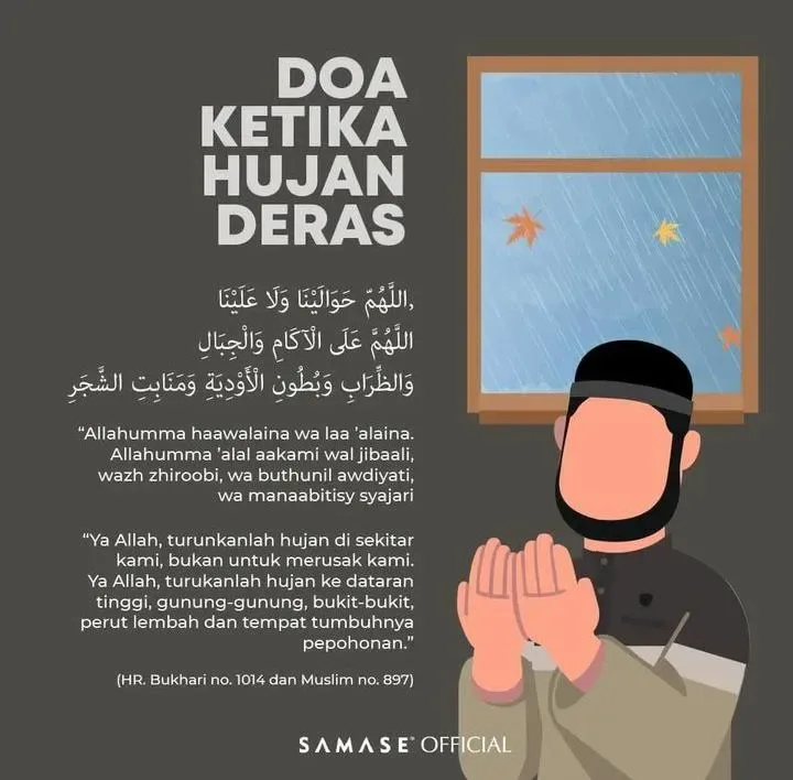 doa hujan deras