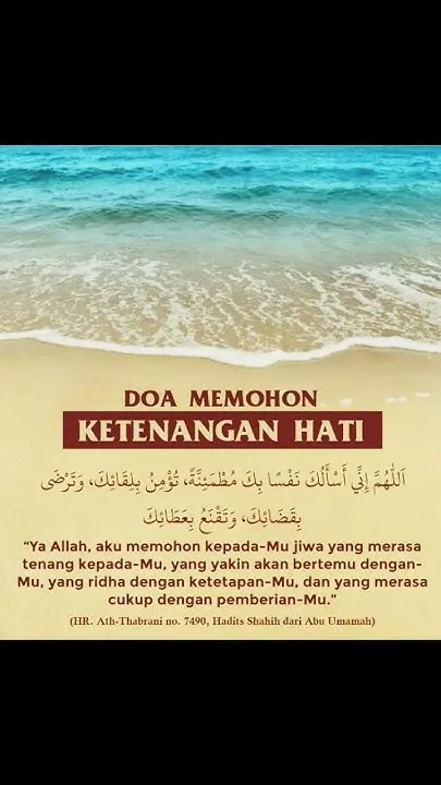 Doa Memohon Ketenangan Hati Lengkap Arab, Latin, dan Artinya