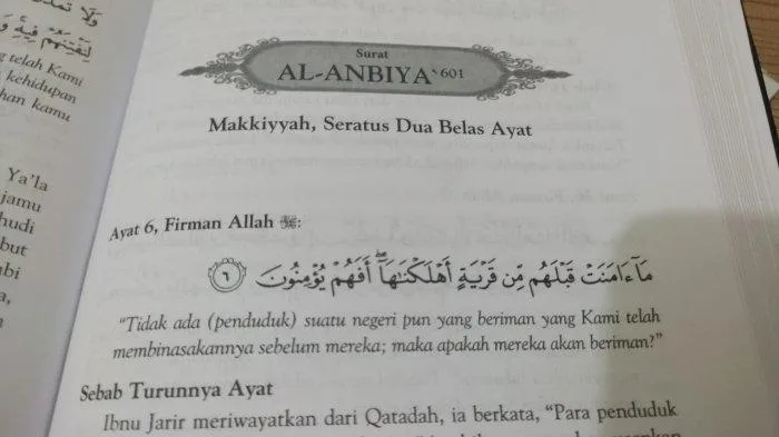 Keutamaan Surat Al-Anbiya yang Perlu Anda Ketahui