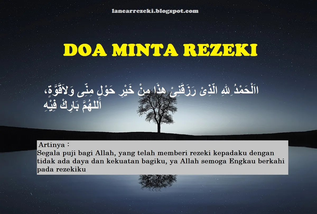 doa minta rezeki tak terduga