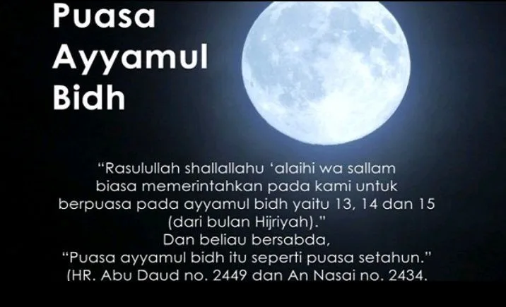 keutamaan puasa ayyamul bidh - Manfaat Puasa Ayyamul Bidh bagi Kesehatan Tubuh