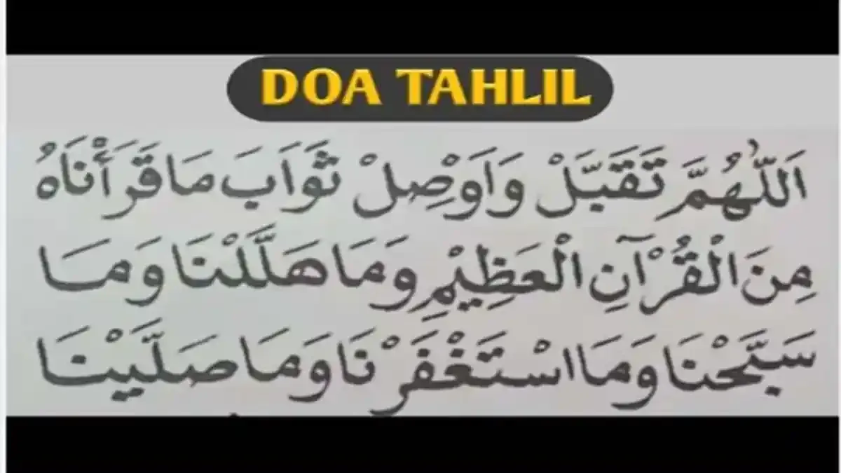 doa setelah tahlilan
