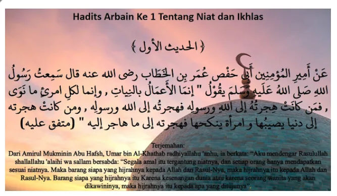 hadits niat - Makna Niat dalam Pandangan Ulama