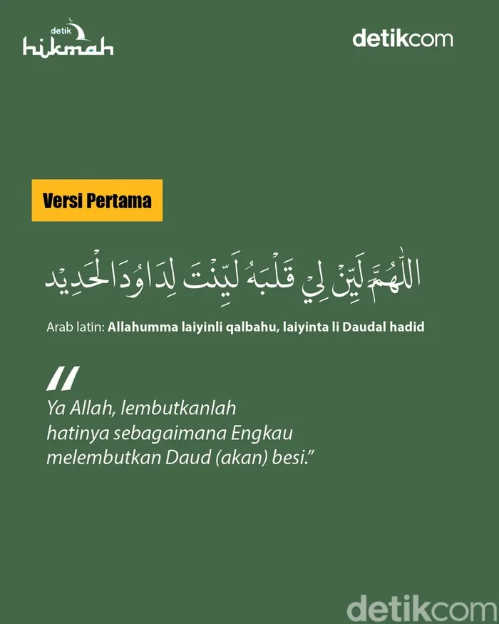 Bacaan Latin Doa Nabi Daud yang Mudah Diikuti