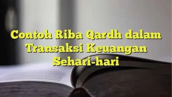 Dampak Riba Qardh bagi Individu dan Masyarakat