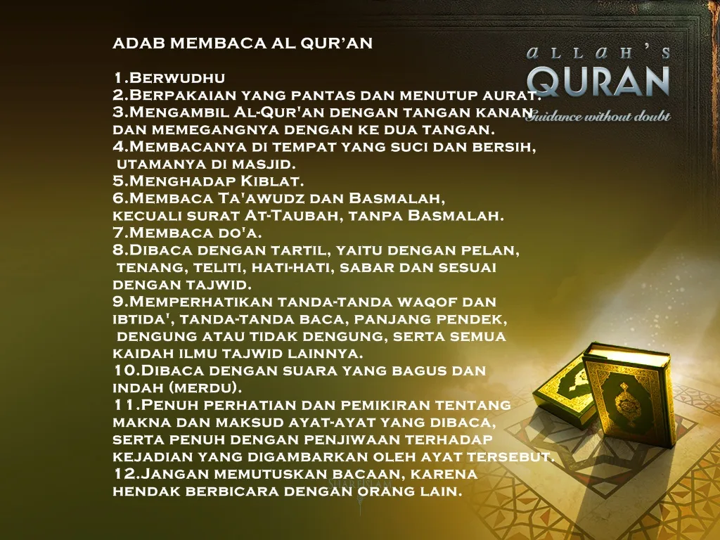 Adab Membaca Alquran di Bulan Ramadhan dan Hari Biasa