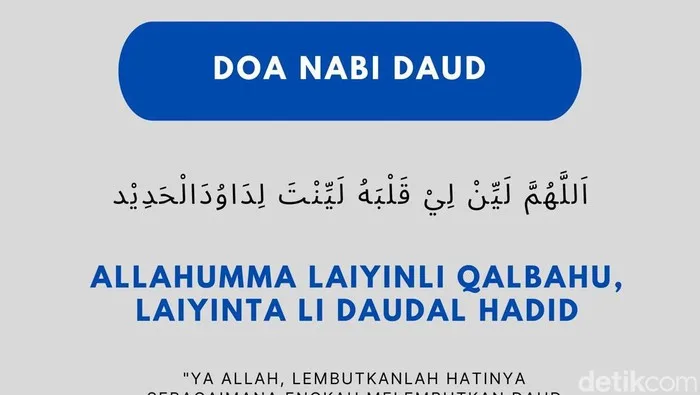Doa Nabi Daud Lengkap Arab, Latin, dan Artinya: Warisan