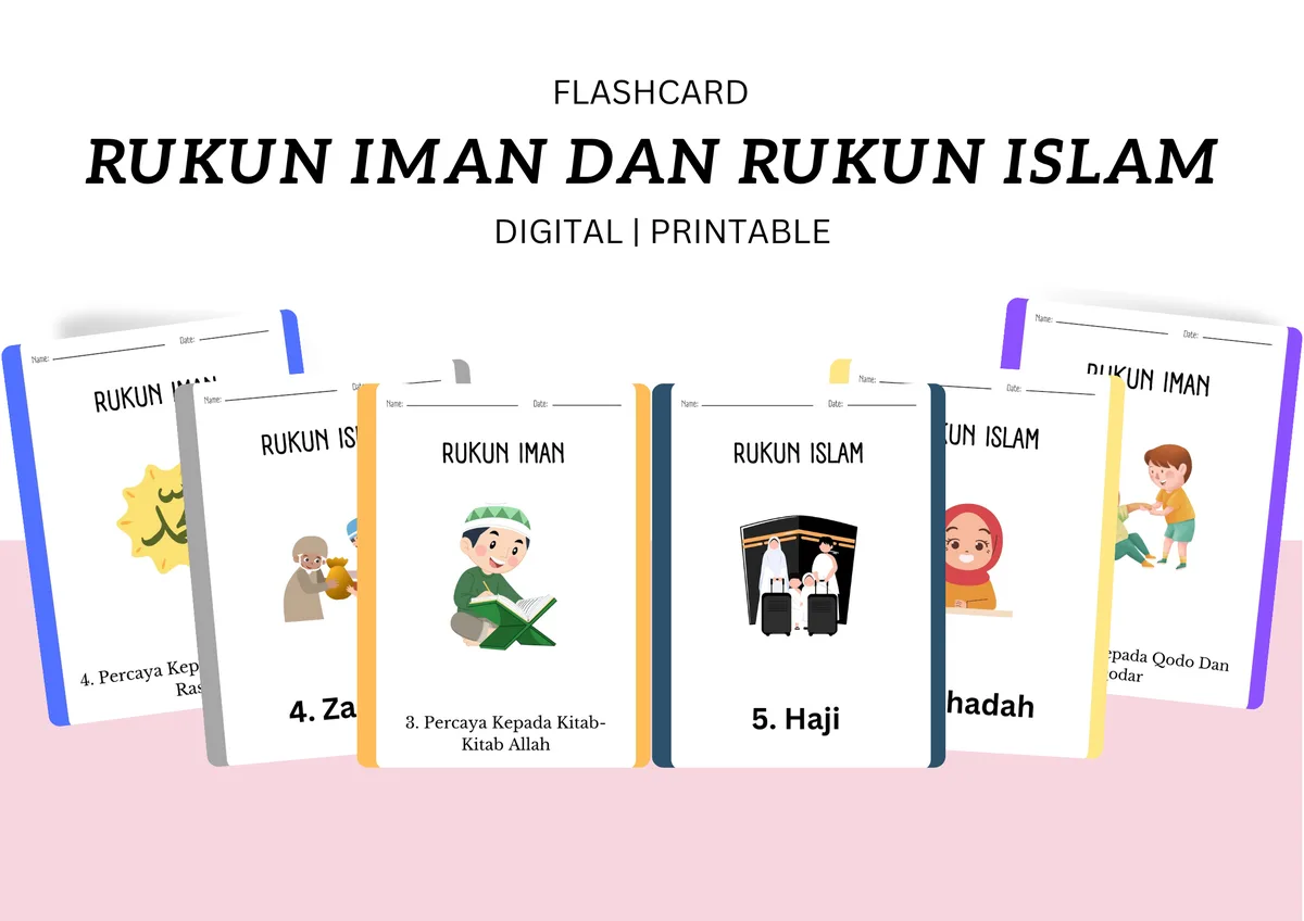 rukun islam dan iman - Tabel Perbandingan Rukun Iman dan Rukun Islam