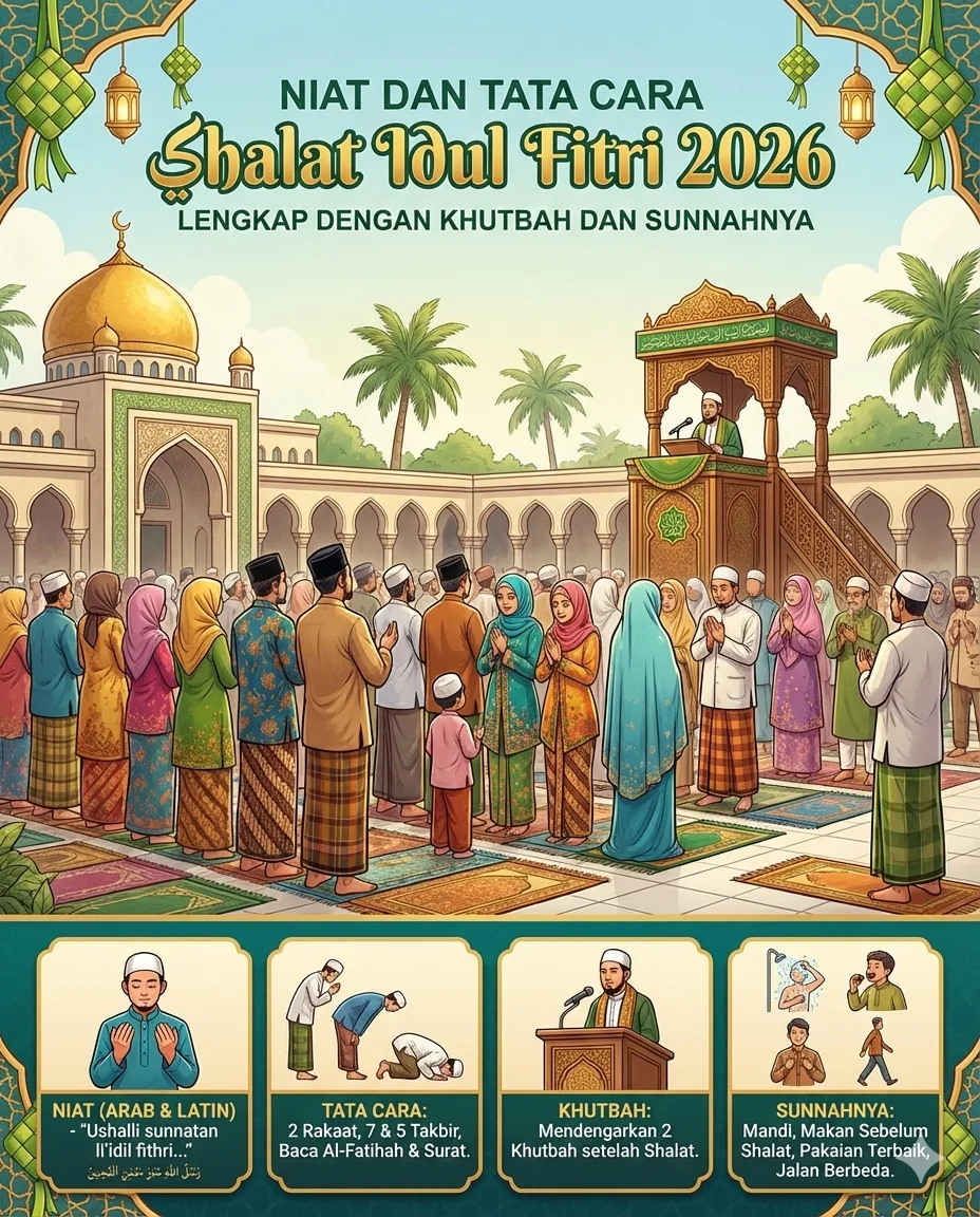 cara sholat idul fitri: Bacaan Surah yang Dianjurkan dalam Sholat Ied