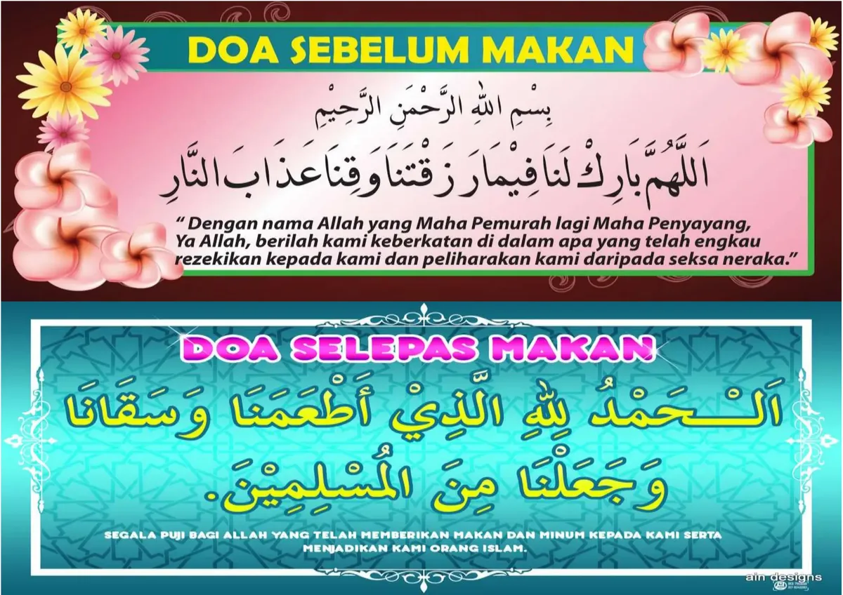 doa sesudah makan