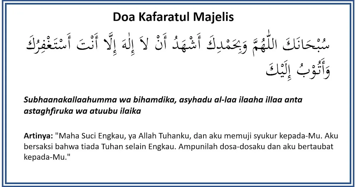 kafaratul majelis