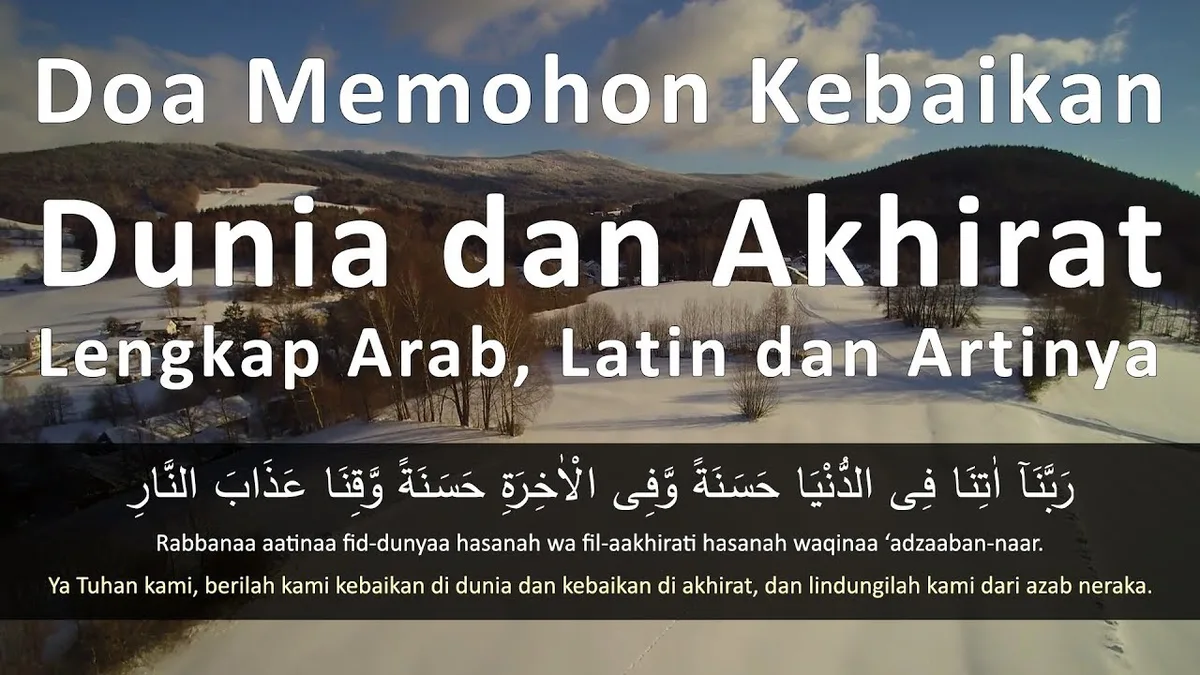 doa kebaikan dunia akhirat