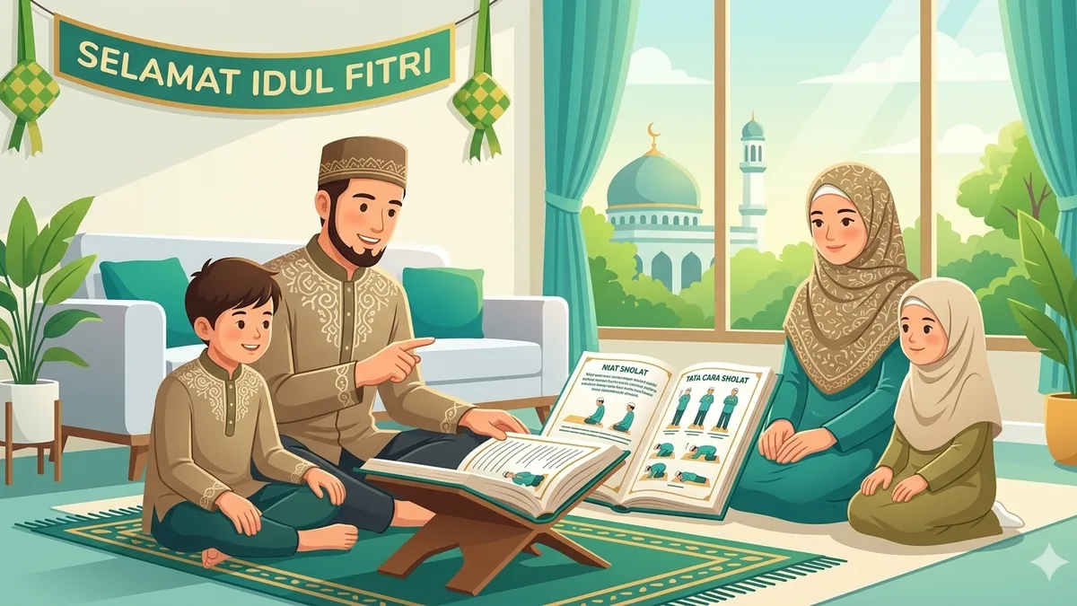 cara sholat idul fitri: Langkah Rakaat Kedua dan Duduk Tasyahud