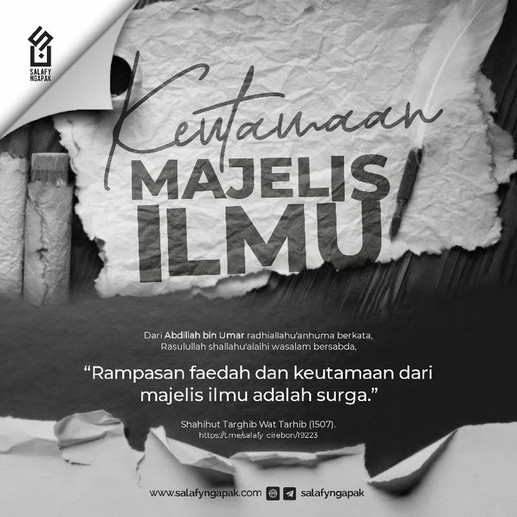 keutamaan majelis ilmu - Perbandingan Bentuk Majelis Ilmu dan Kesesuaiannya dengan