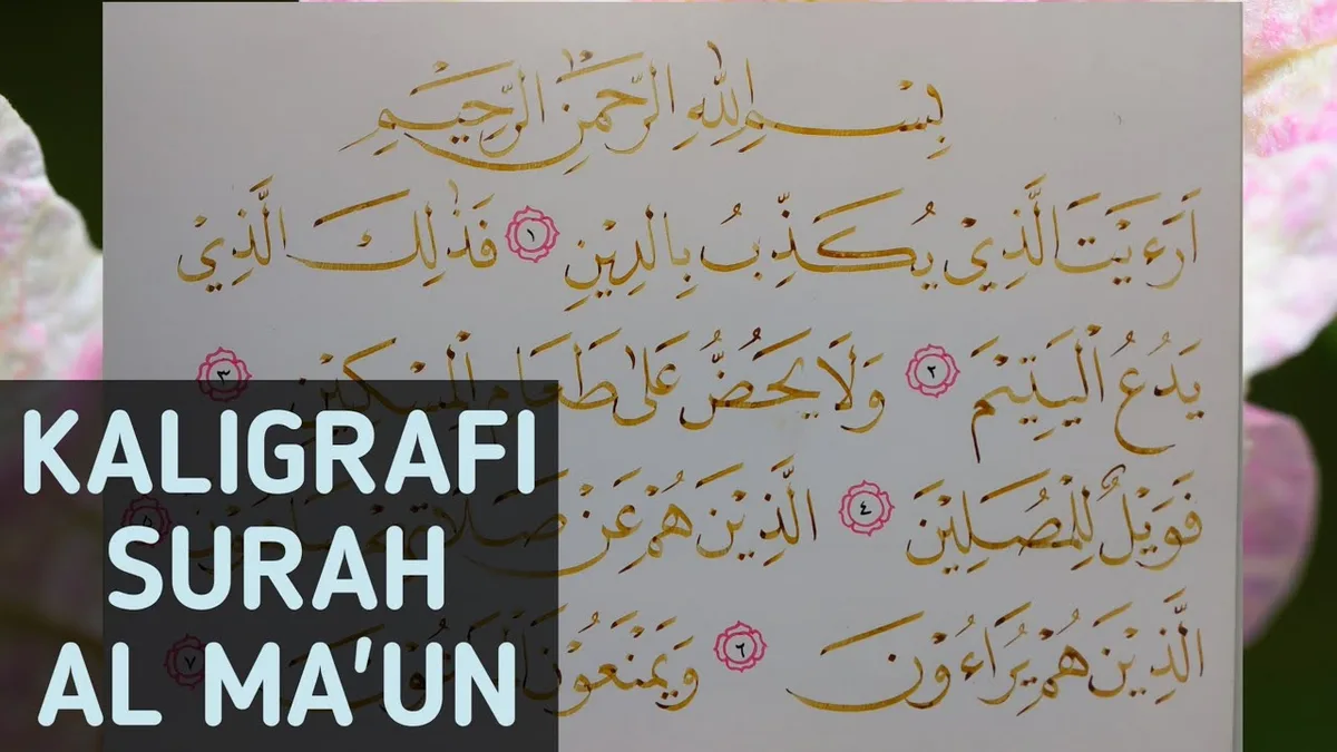 surat al maun dan artinya: Makna Surat Al-Maun yang Sering Terlewat