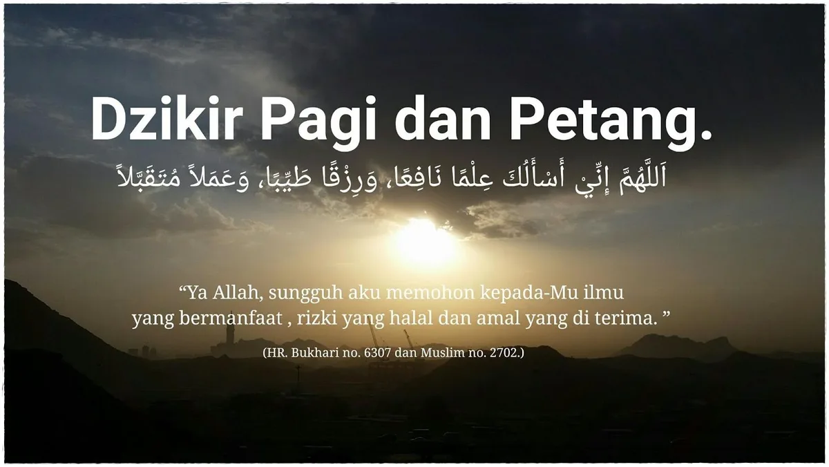 bacaan dzikir pagi