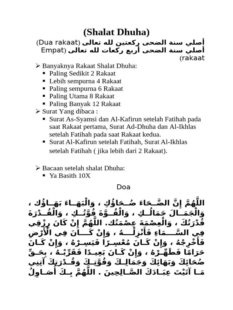 Keutamaan Membaca Surat Ad Dhuha