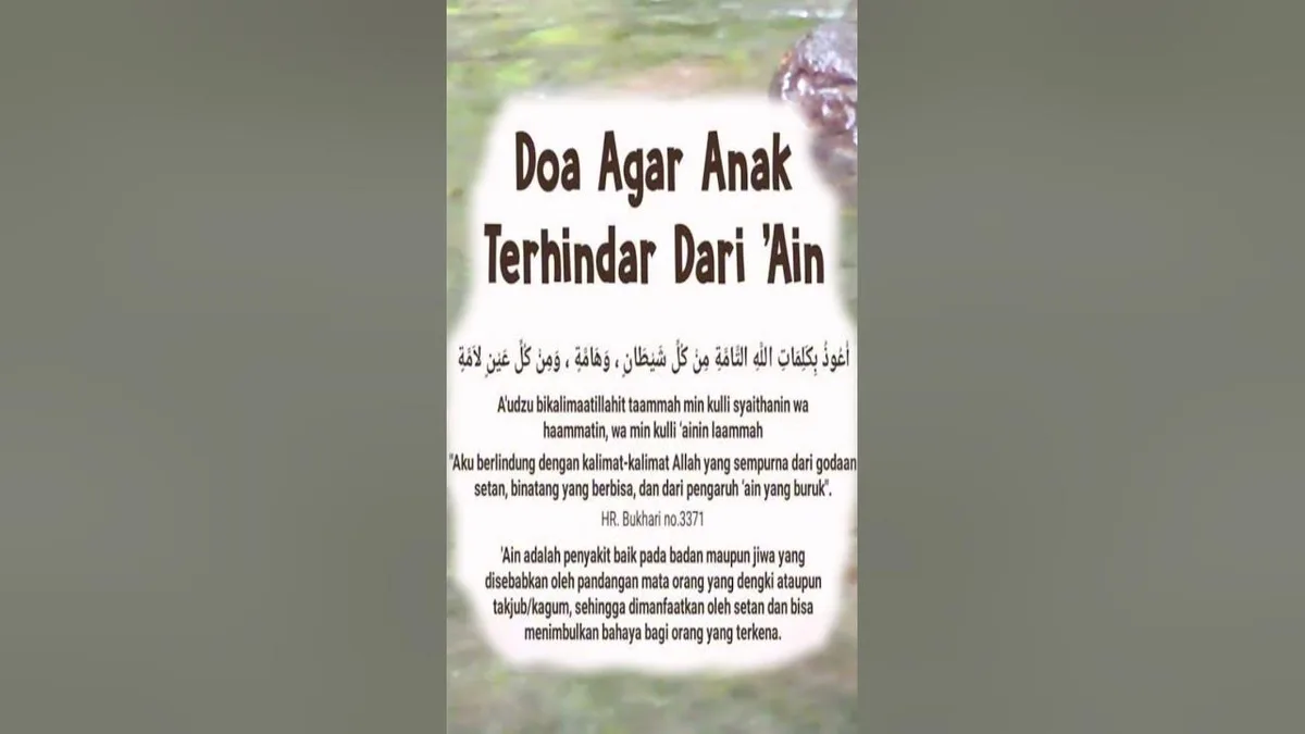 doa agar terhindar dari ain: Kapan Sebaiknya Membaca Doa Terhindar dari Ain?