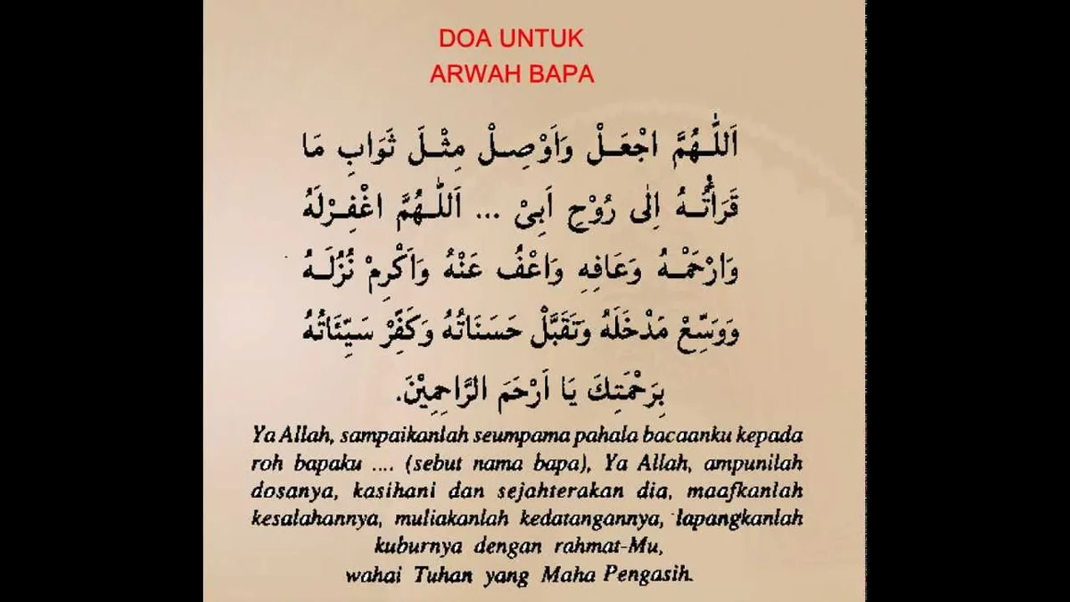 Doa Arwah Lengkap: Teks Arab, Latin, dan Artinya