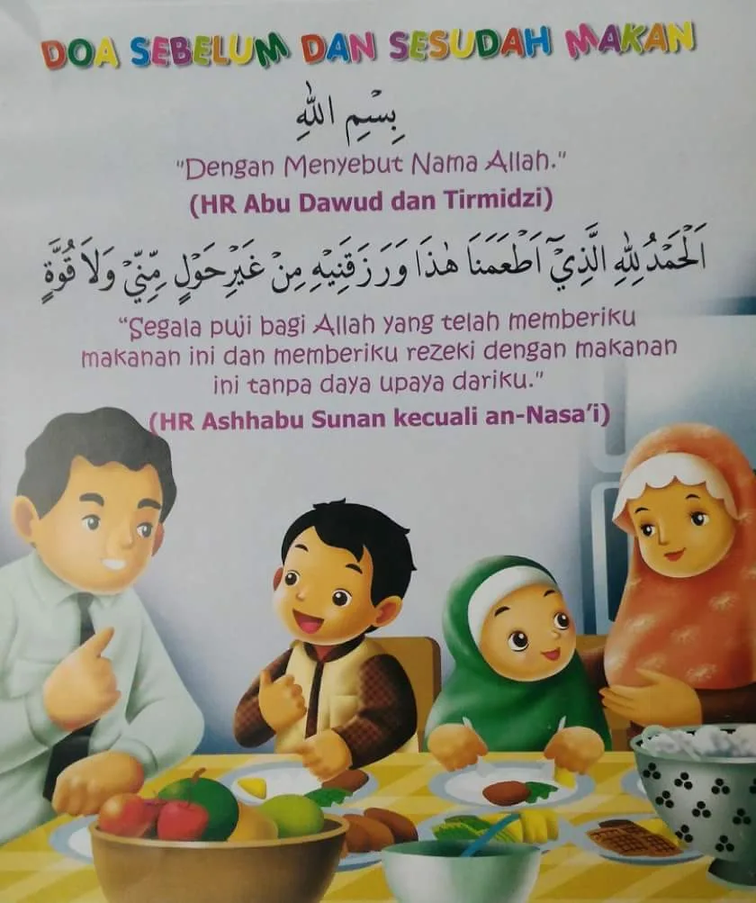 Doa sesudah Makan sebagai Bagian dari Klaster Topik Adab