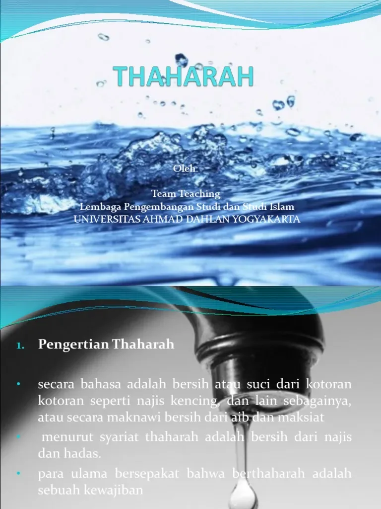 pengertian thaharah - Niat Thaharah dan Bacaan yang Menyertainya