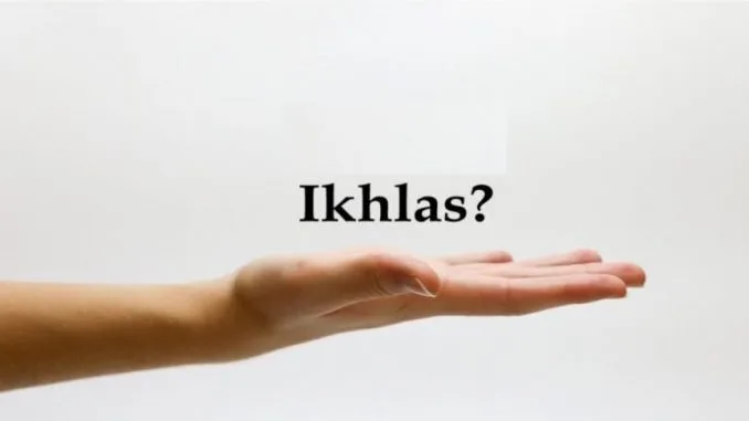sifat ikhlas