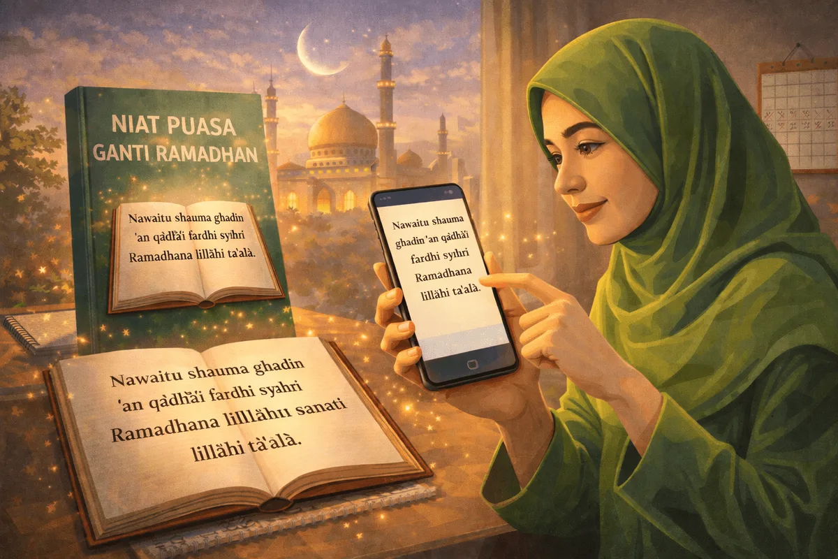 doa niat puasa ganti