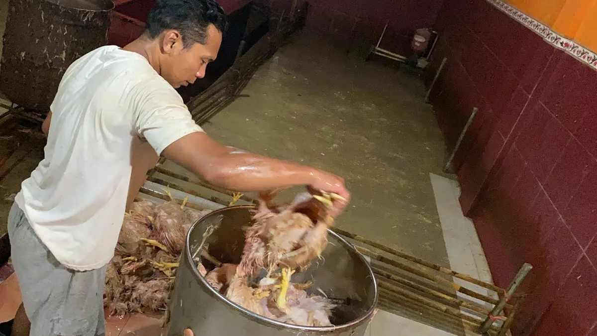 doa memotong ayam