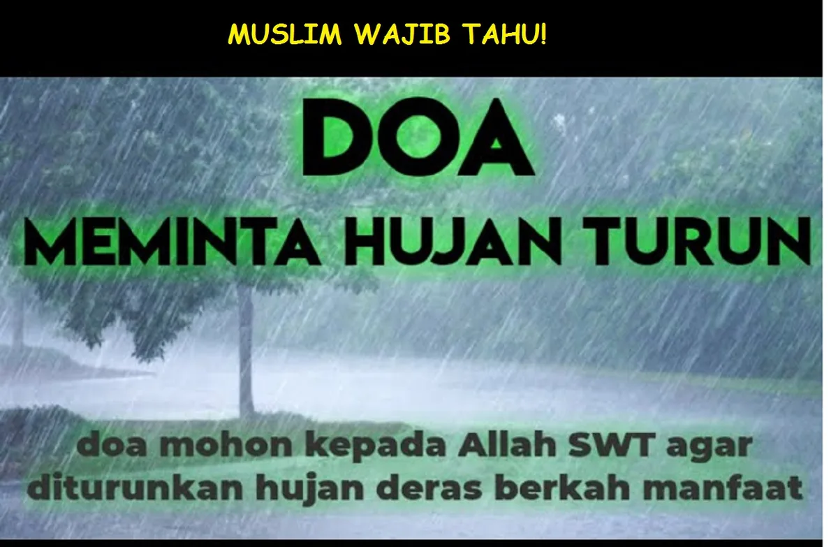doa agar tidak hujan