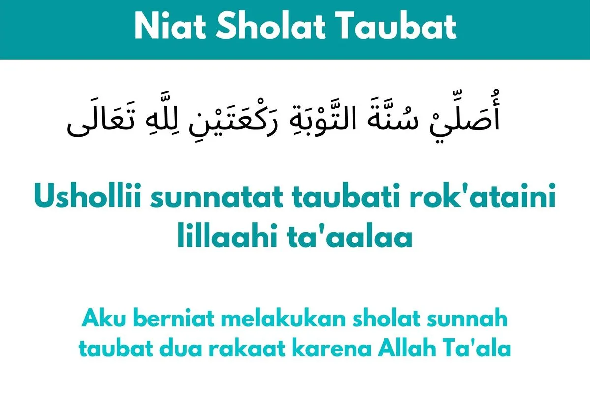 niat mandi taubat