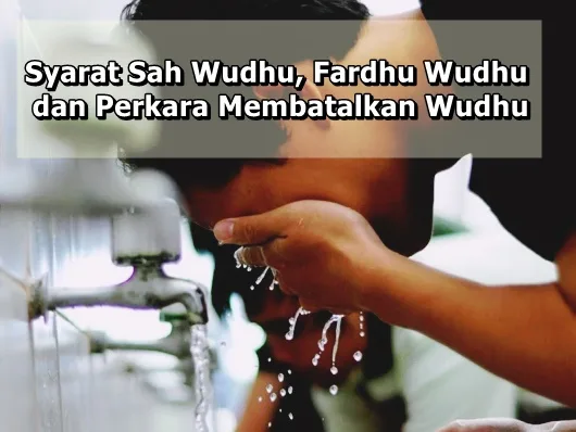 syarat sah wudhu
