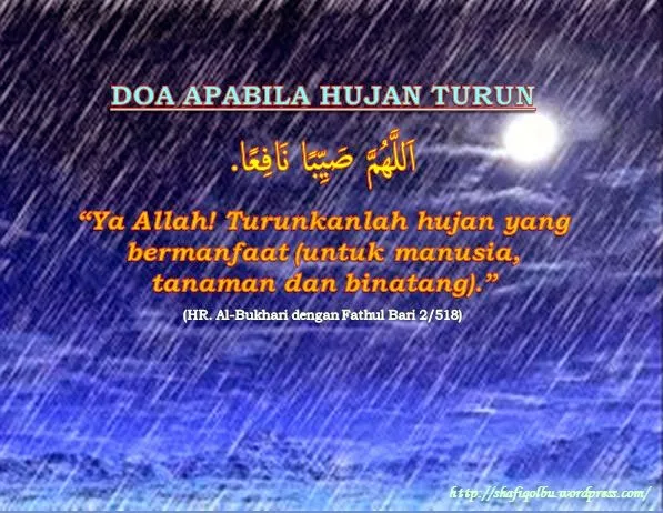 doa menghentikan hujan - Variasi Doa Lain yang Sering Dipakai