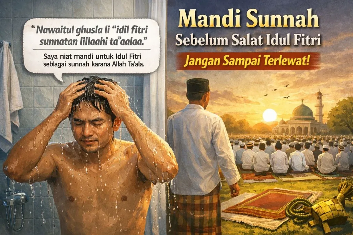 niat mandi idul fitri - Menyambut Hari Raya dengan Hati Bersih