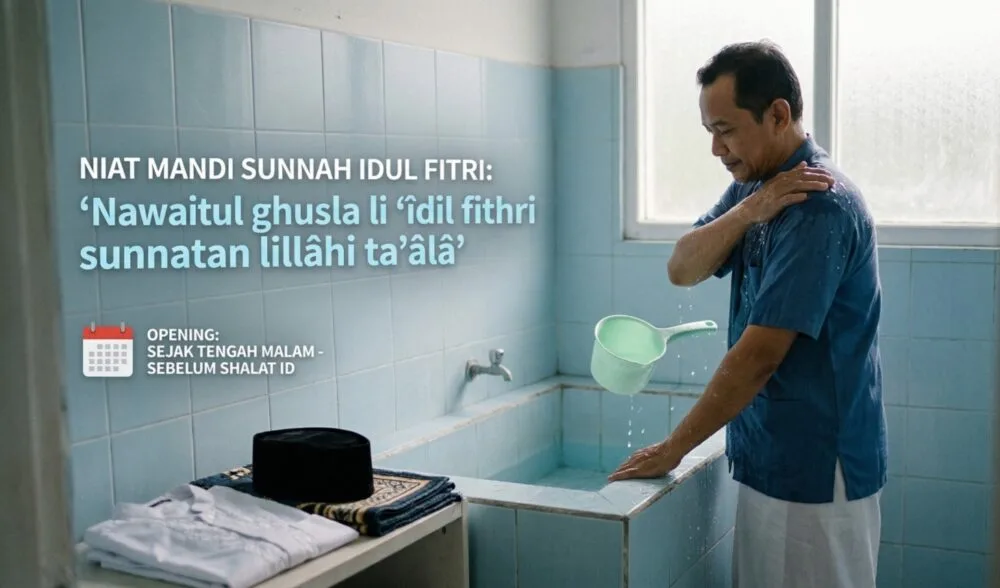 niat mandi idul fitri - Kapan Waktu Tepat Melaksanakan Mandi Idul Fitri?