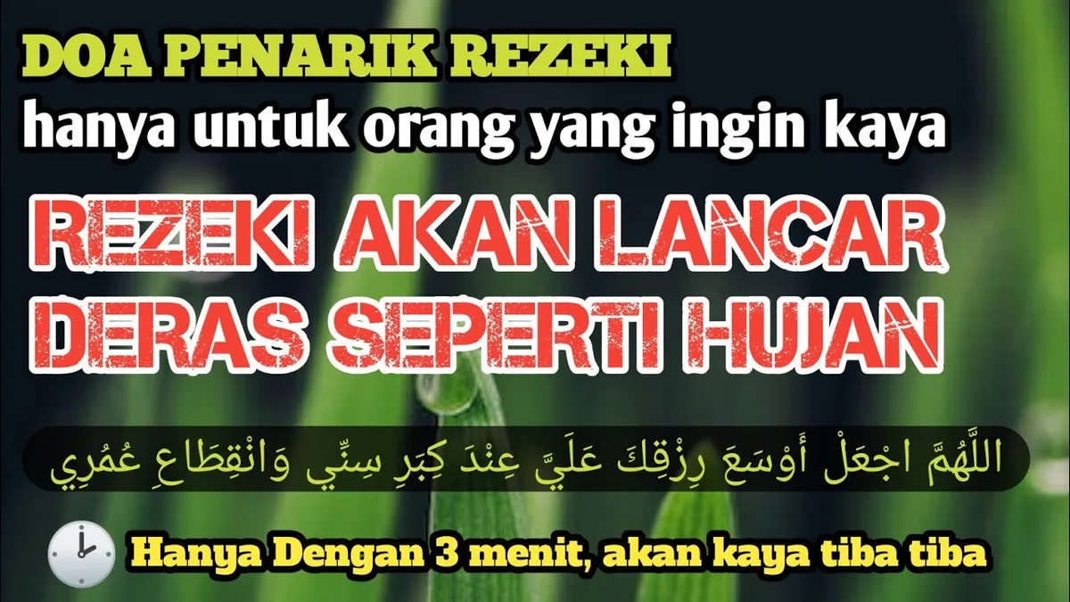 Doa Penarik Rezeki Pertama: Surah Al-Fatihah sebagai