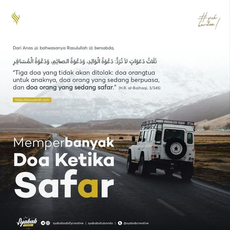 Tabel Ringkasan: Doa Safar dan Waktu Pengamalannya
