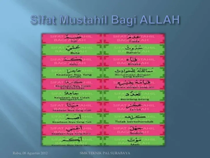 sifat sifat allah