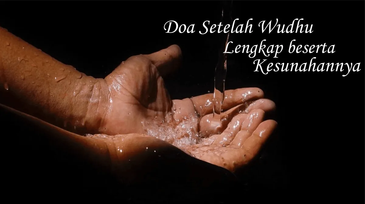 doa setelah wudhu