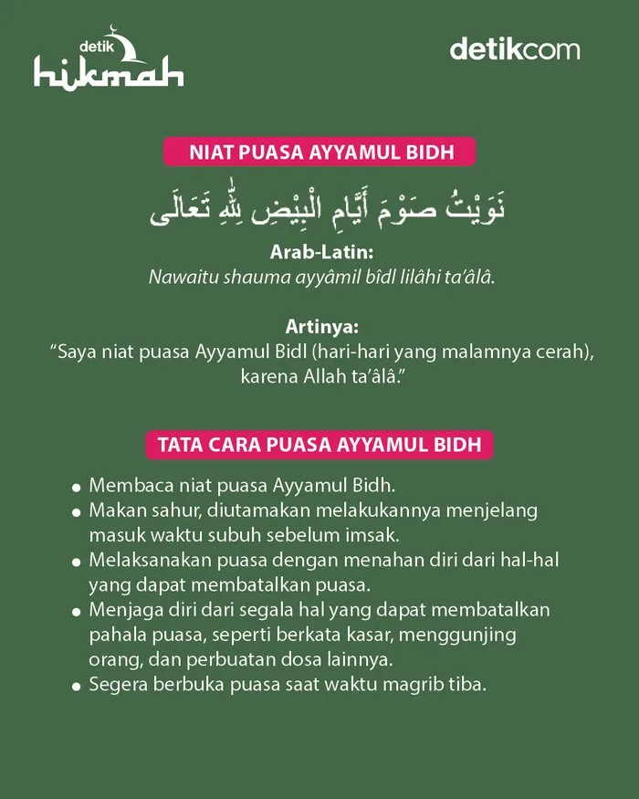 doa puasa ayyamul bidh