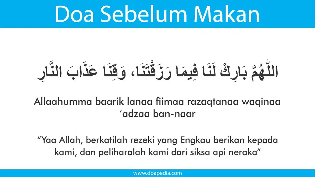Mengajarkan Doa Makan Kepada Anak dan Keluarga