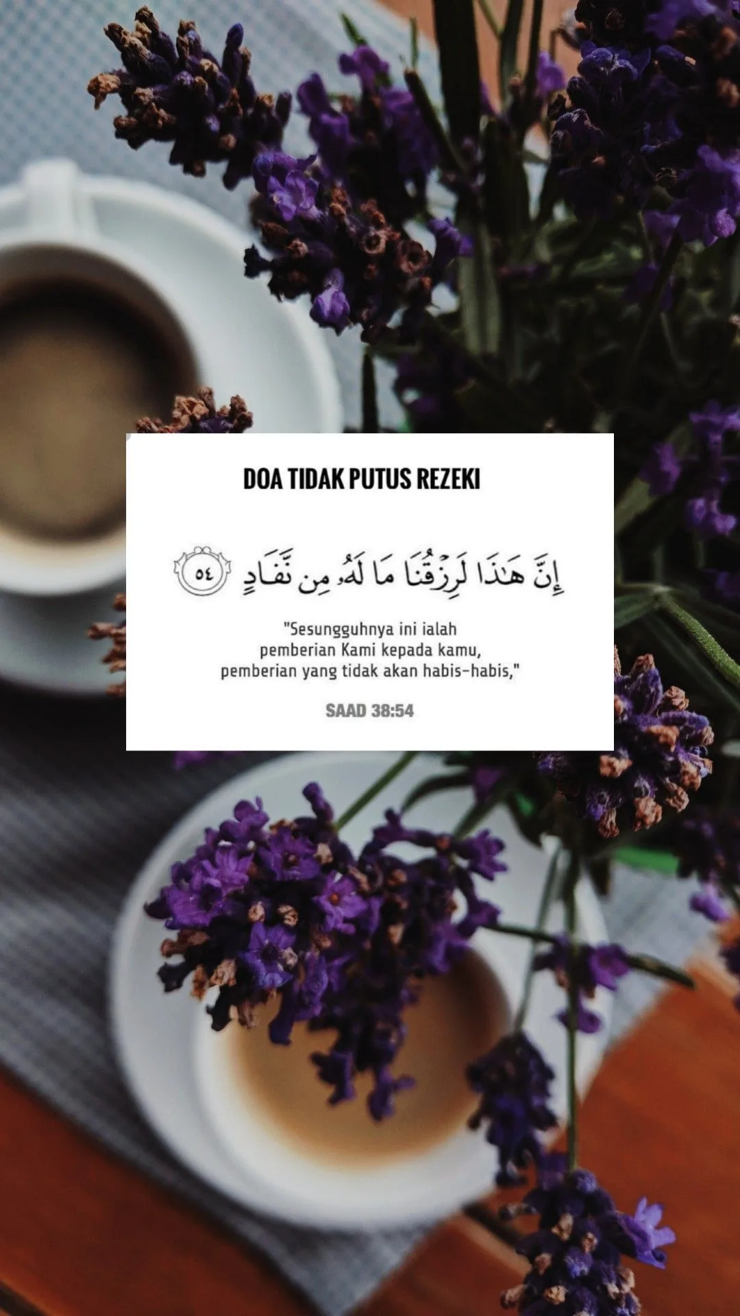 doa rezeki tidak terputus
