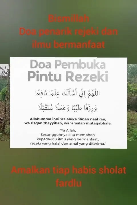 Tabel Ringkasan Doa Penarik Rezeki: Lafaz, Sumber, dan Waktu