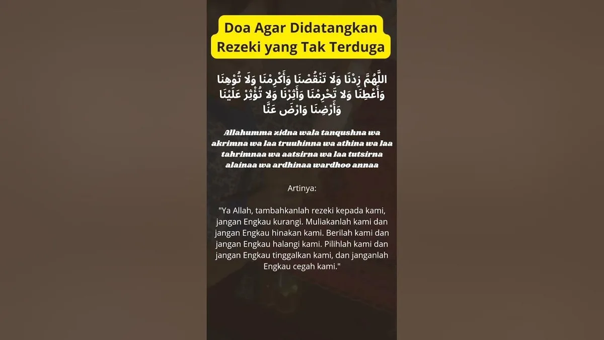 doa minta rezeki tak terduga: Pertanyaan yang Sering Diajukan tentang Doa Rezeki Tak