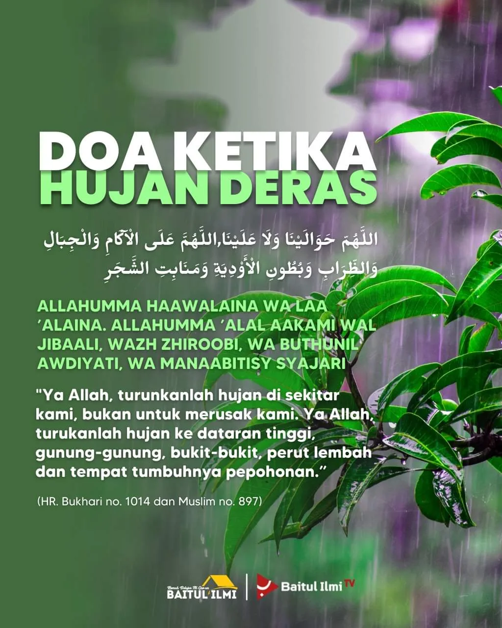 Kekeliruan Umum dalam Mengamalkan Doa Hujan Deras