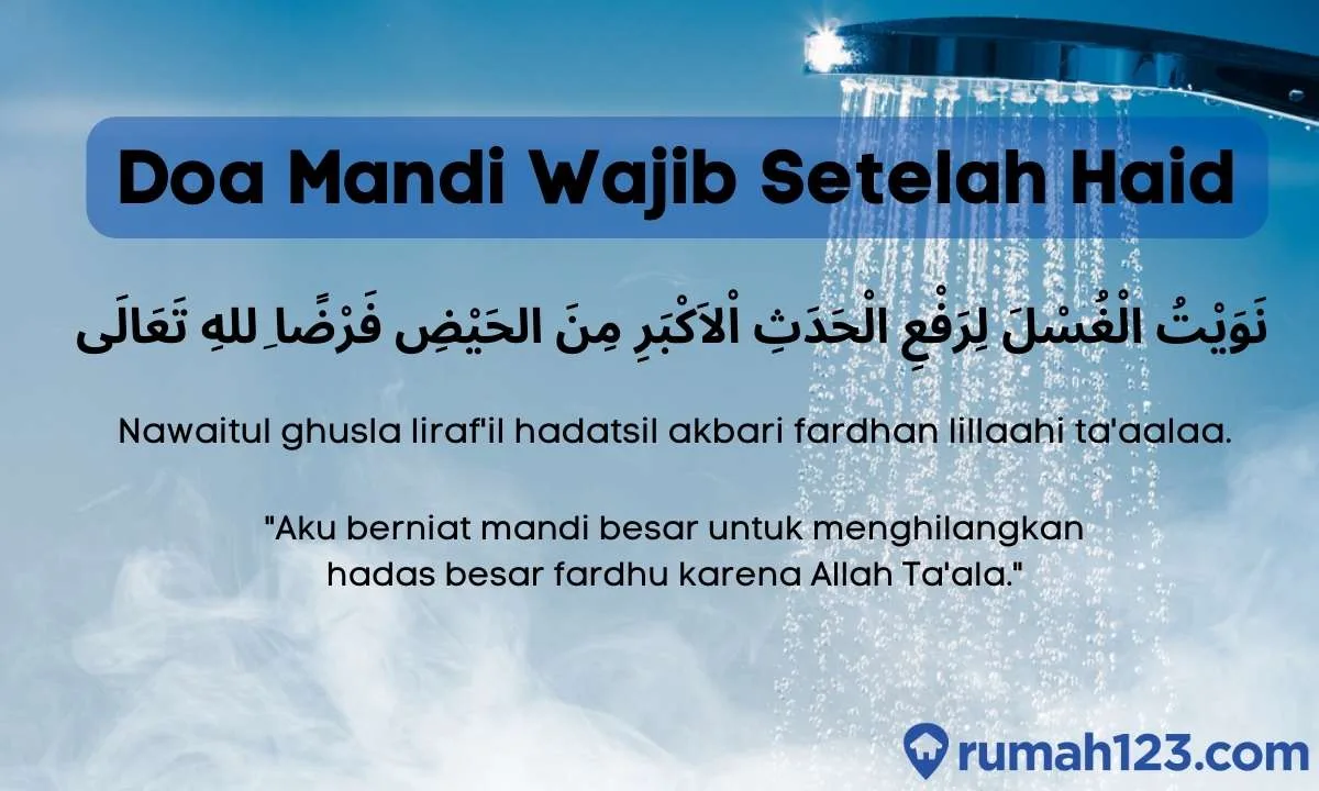 niat mandi hadas besar