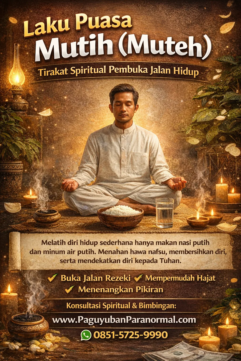 Mengenal Lebih Dekat Puasa Mutih dan Asal-Usulnya
