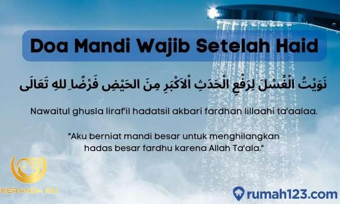 bacaan mandi wajib