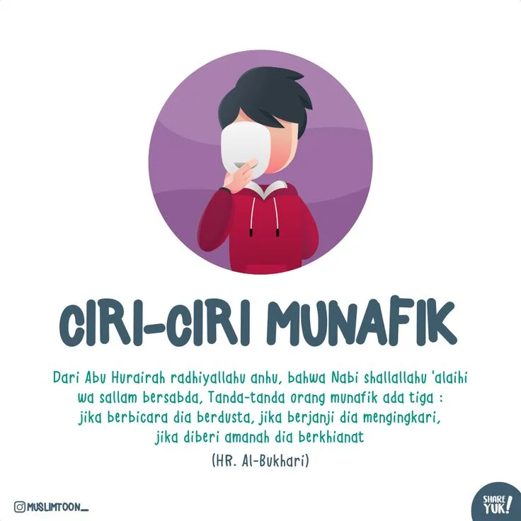 Hadits Ciri Orang Munafik dan Peringatan untuk Tidak