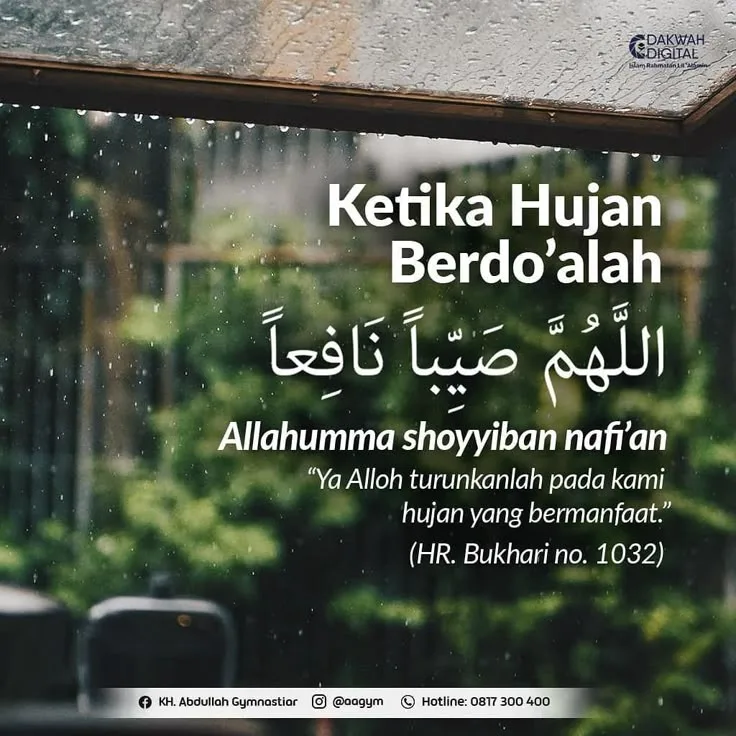 doa ketika hujan