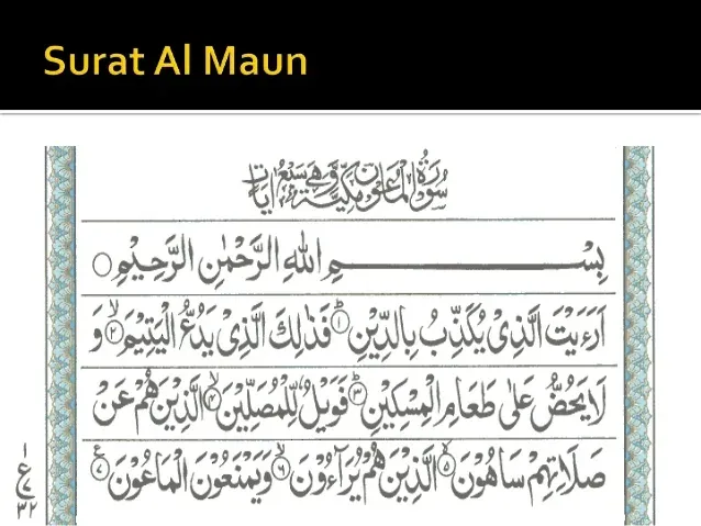 al maun artinya: Keutamaan Membaca dan Mengamalkan Surat Al-Maun